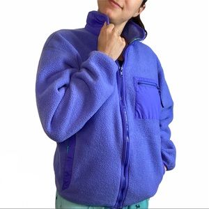 Patagonia Vintage Purple Fleece Zip Up Jacket Size 12